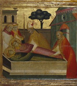 Saint Lawrence gravlagt i Saint Stephens grav